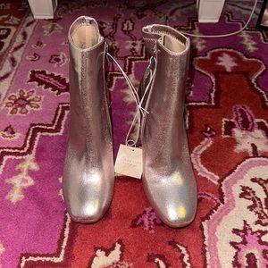 NWT Rose Gold Booties